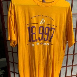 Los Angeles Lakers Opening Night 2021 T-shirt collectable NBA merchandise unisex